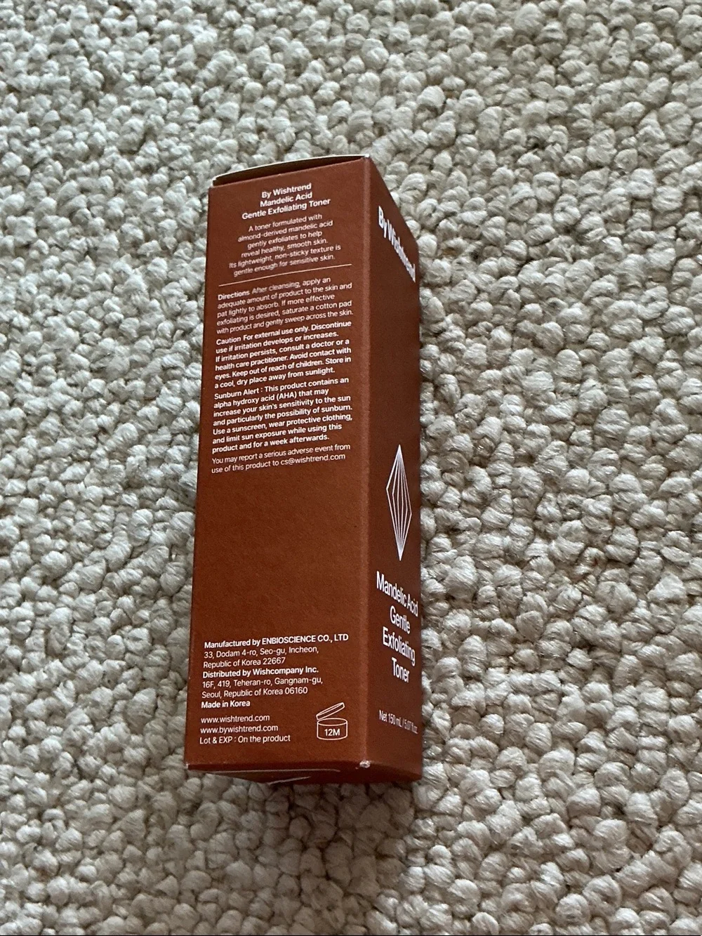 Mandelic Acid Gentle Exfoliating Toner - by Wishtrend